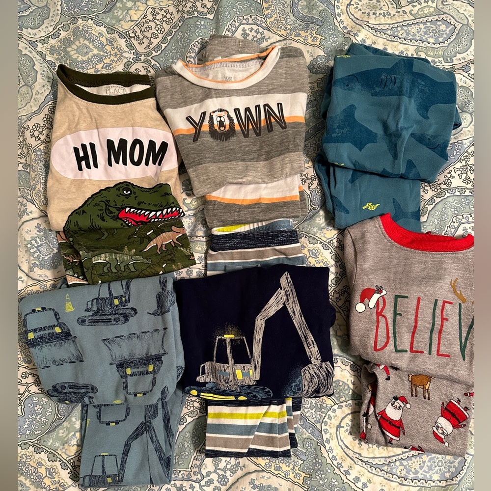 Bundle toddler boy pajamas 4T